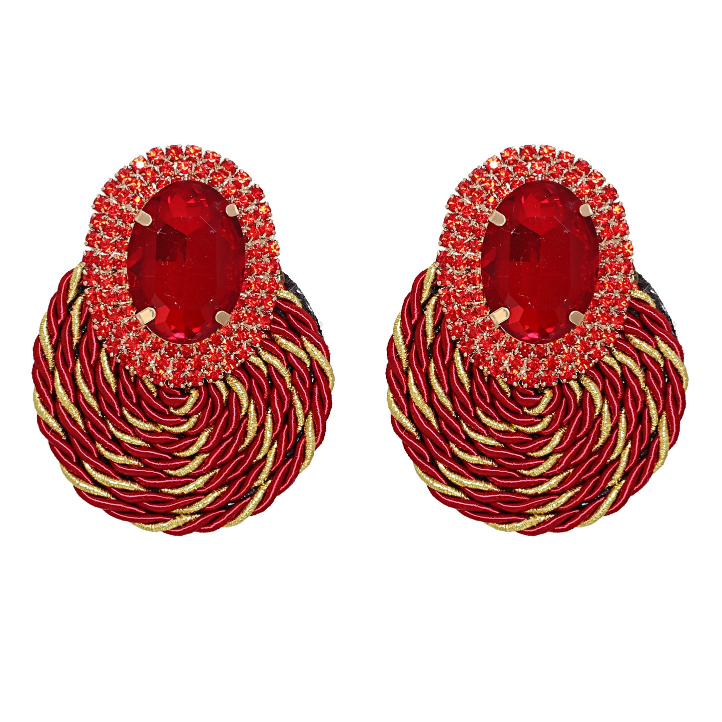 ROPEY RHINESTONE EARRINGS