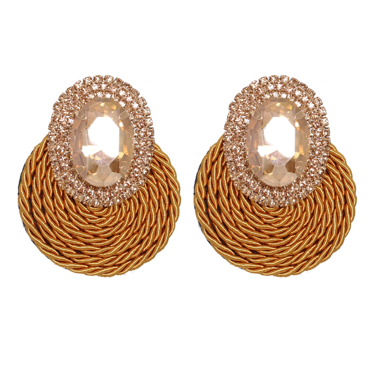 ROPEY RHINESTONE EARRINGS