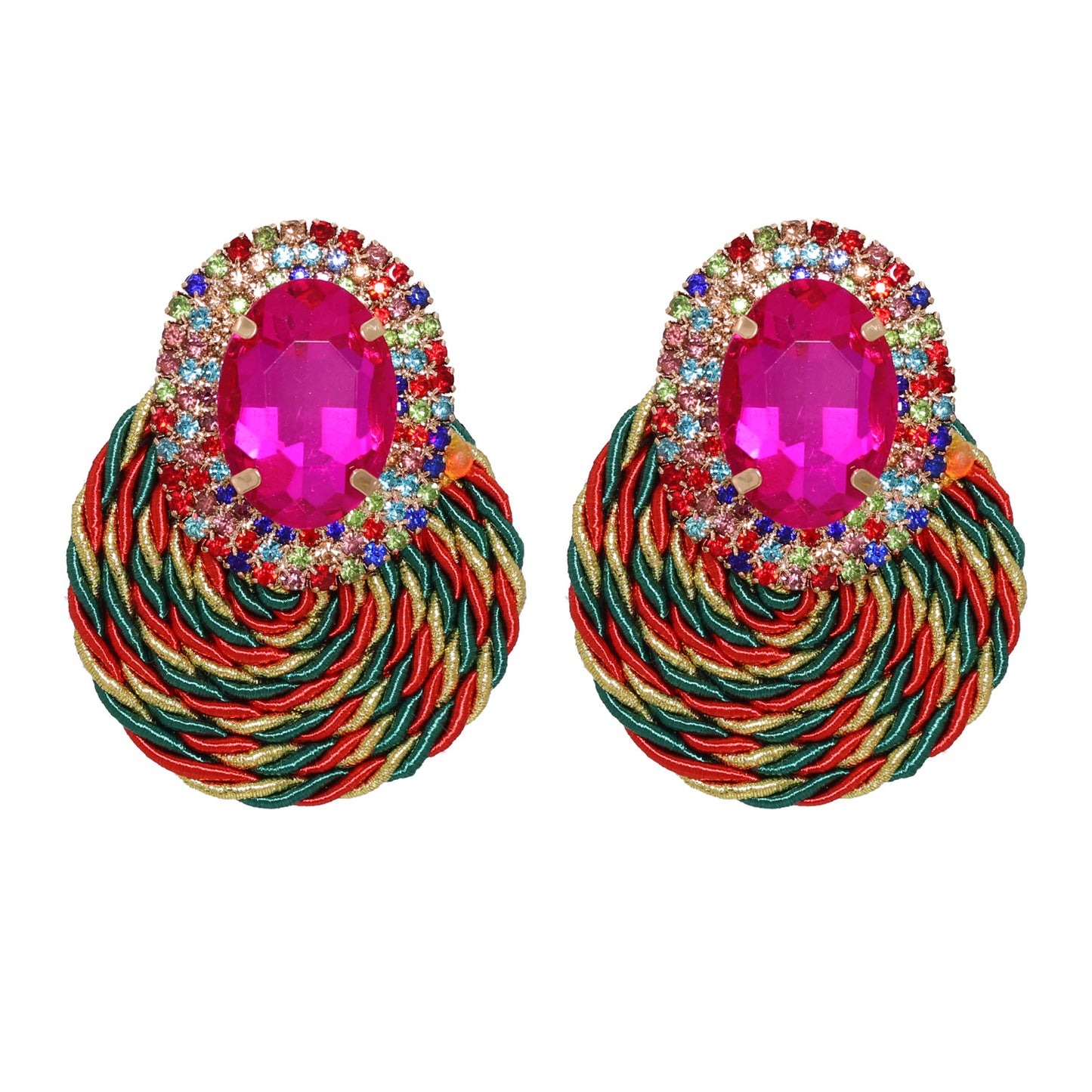 ROPEY RHINESTONE EARRINGS