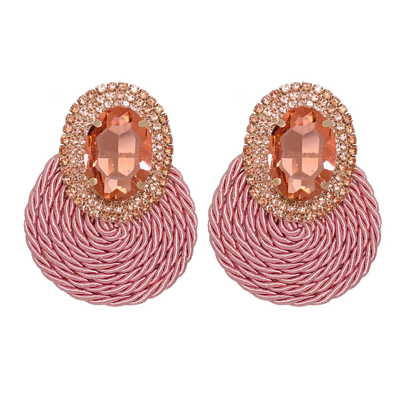 ROPEY RHINESTONE EARRINGS