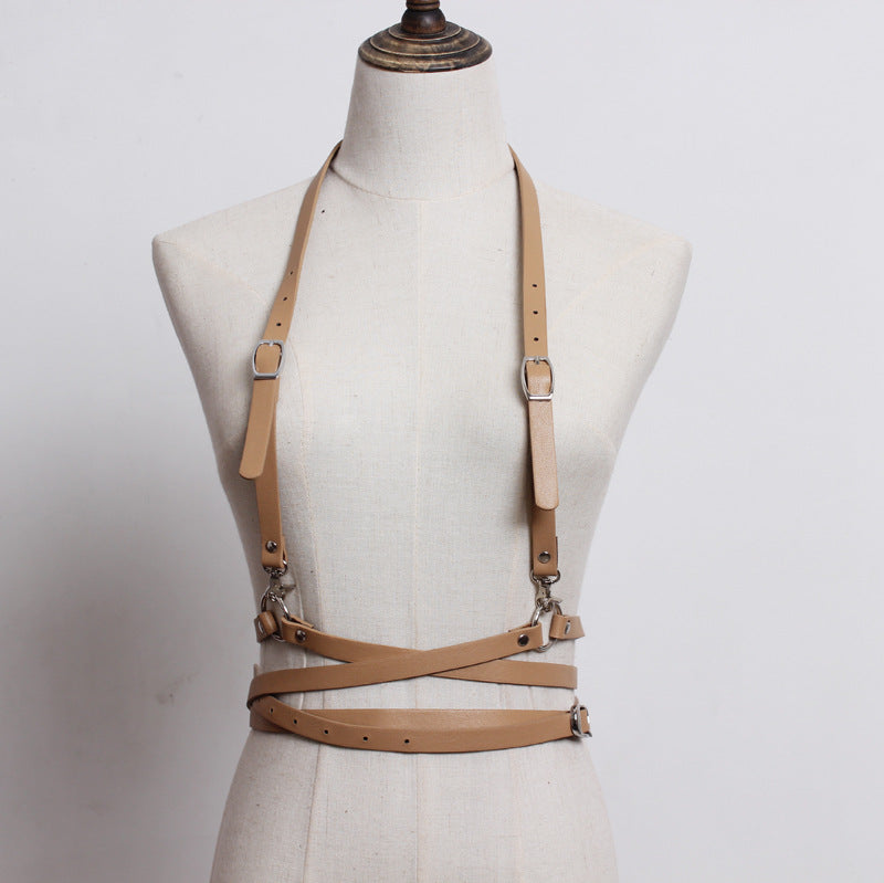 LEATHER HARNESS SUSPENDER