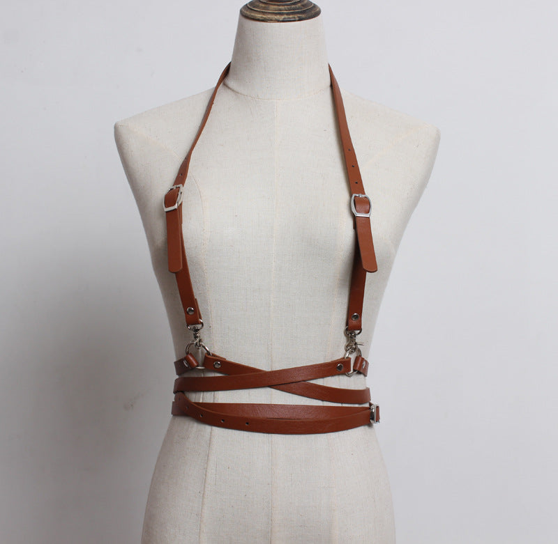 LEATHER HARNESS SUSPENDER