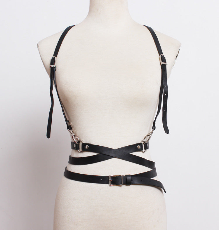 LEATHER HARNESS SUSPENDER