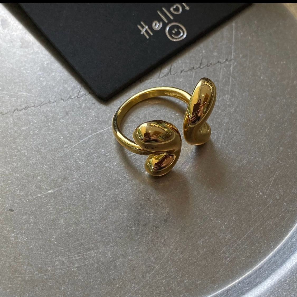 BUBBLE BUTTERFLY RING