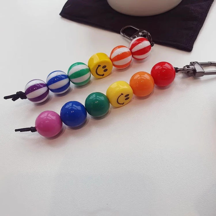 RAINBOW BEADS BAG CHARMS