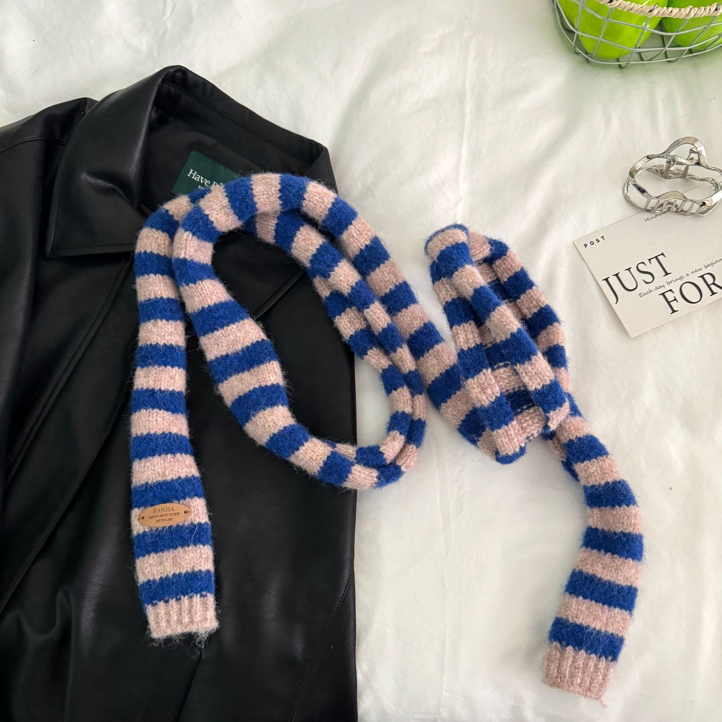 SLIM STRIPE SCARF