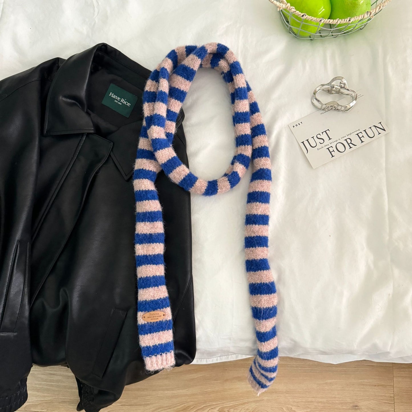 SLIM STRIPE SCARF