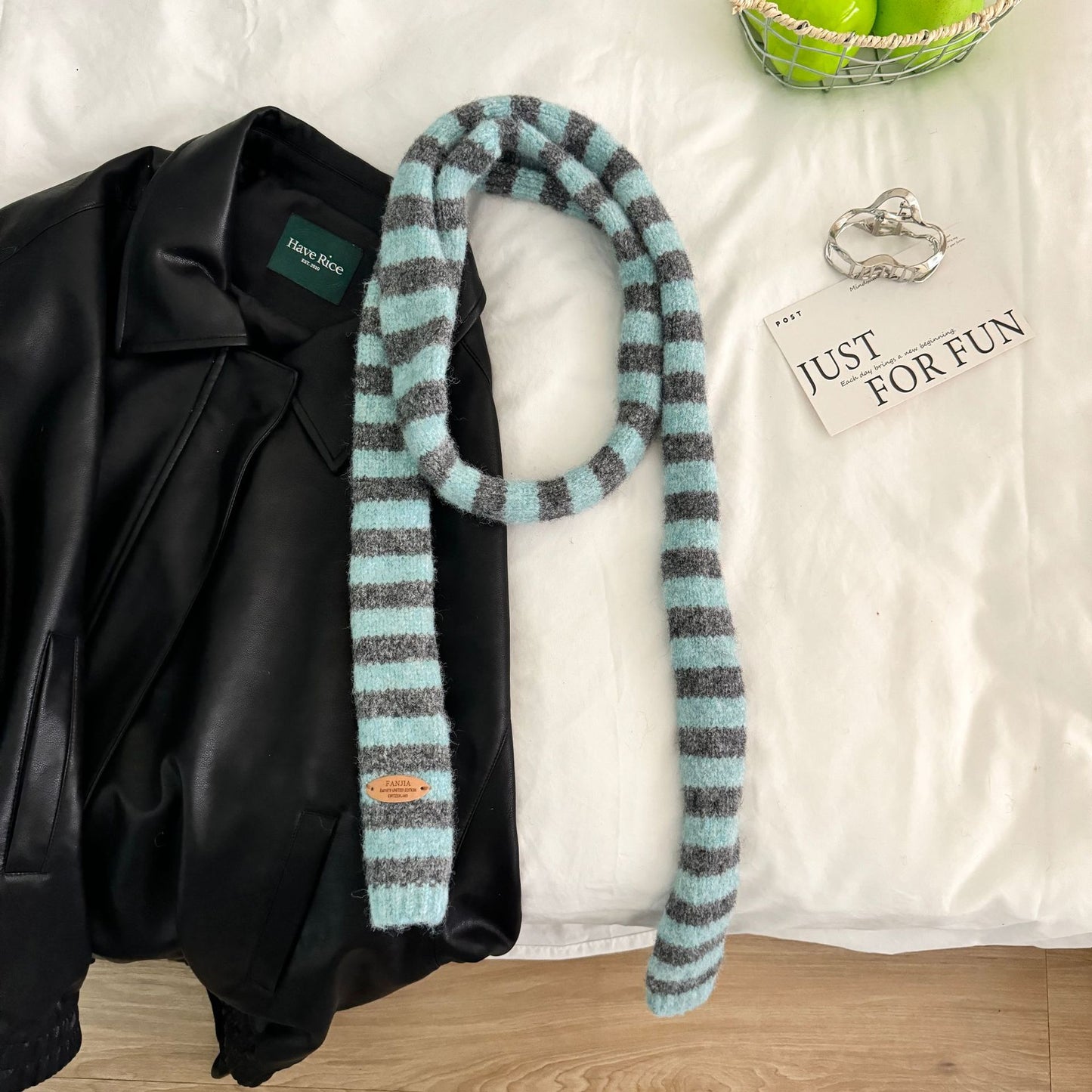 SLIM STRIPE SCARF