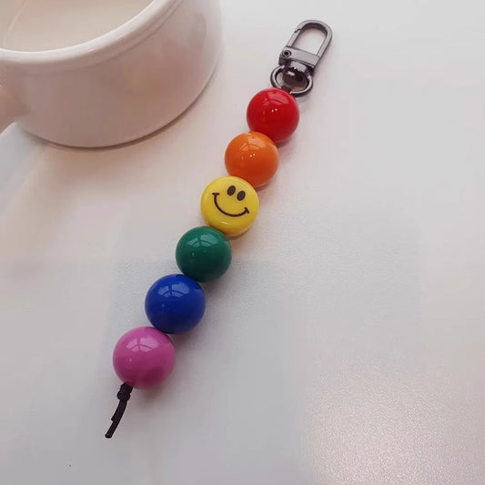 RAINBOW BEADS BAG CHARMS