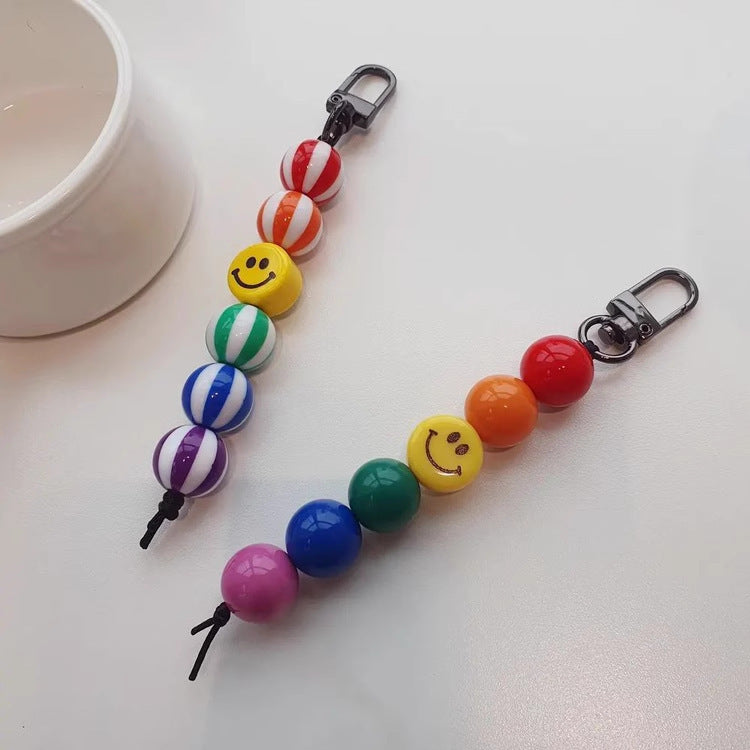 RAINBOW BEADS BAG CHARMS