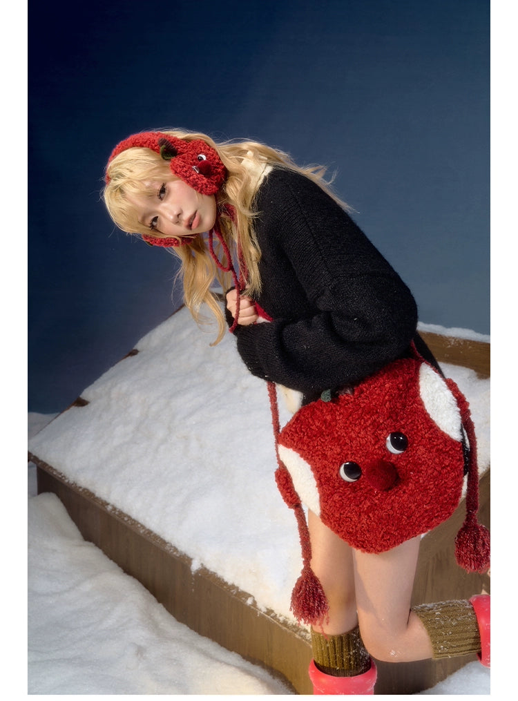 PRE-ORDER - RED APPLE EARMUFF