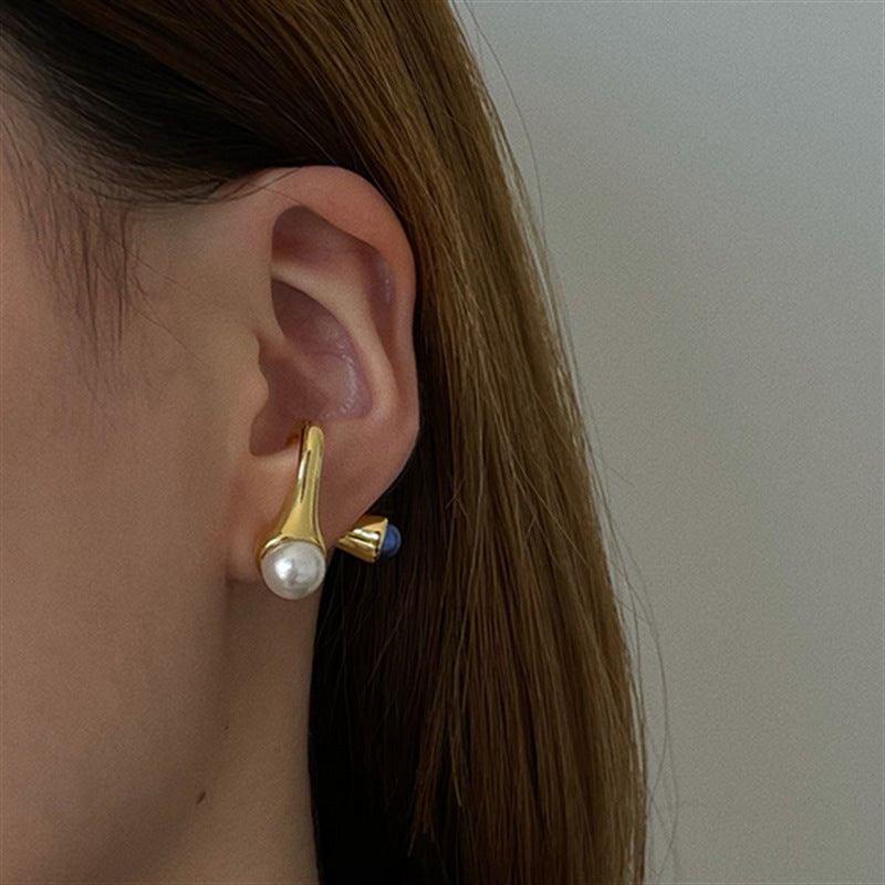 PEARL GOLD SOLO EARRIG