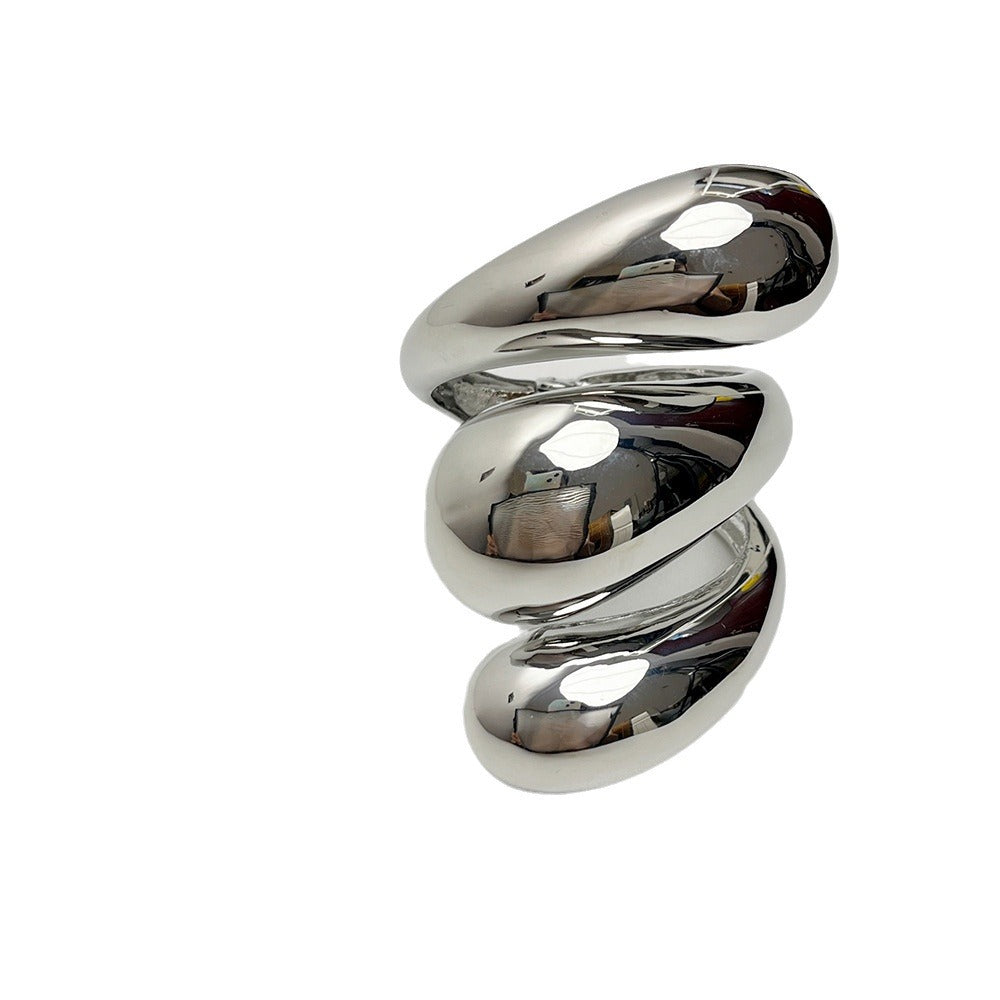 SPIRAL WATER DROP BRACELET