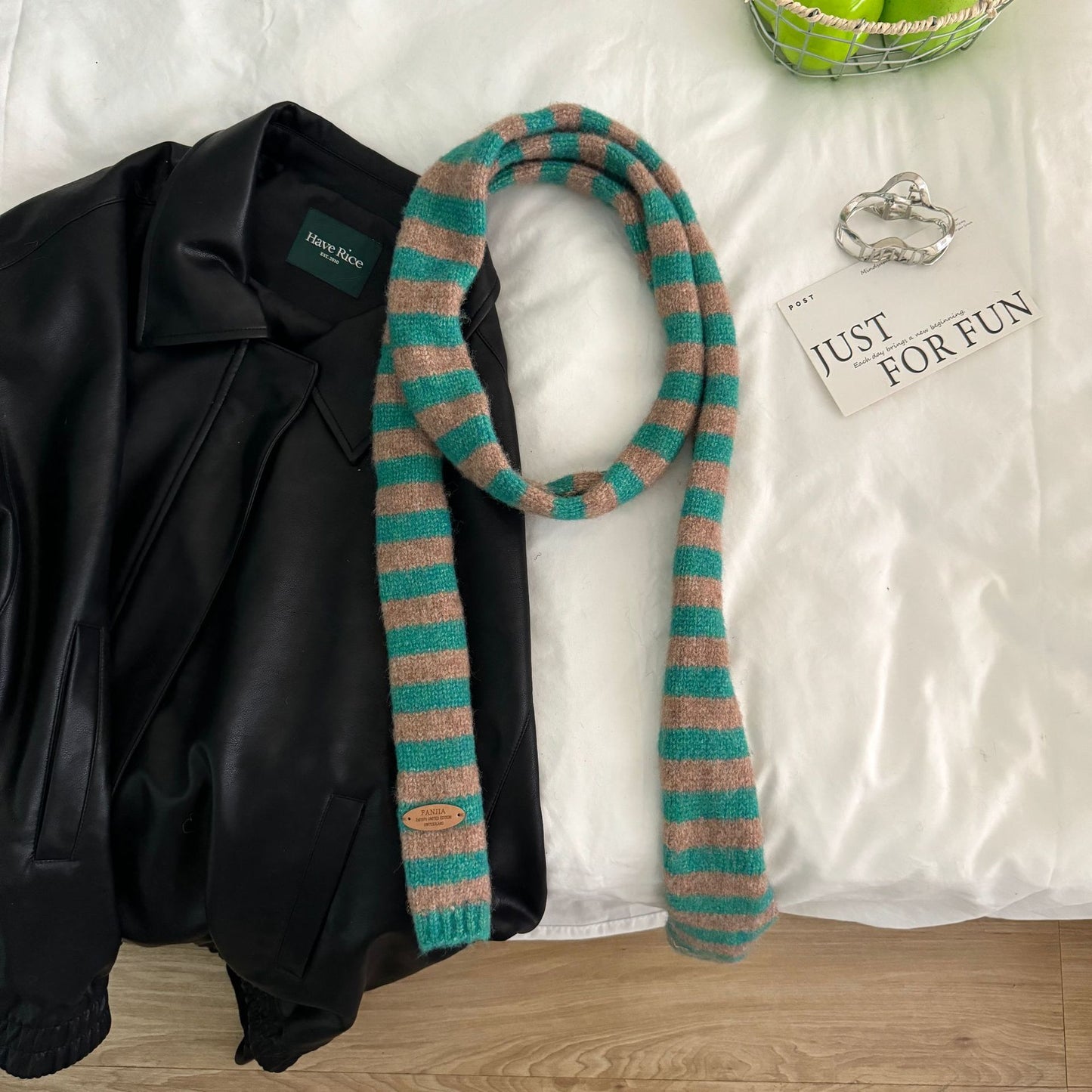 SLIM STRIPE SCARF