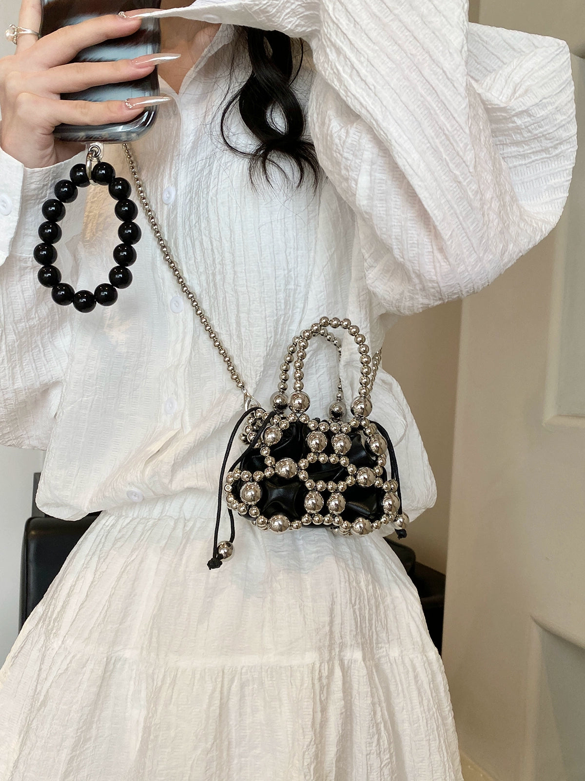 PEARL BEADS MICRO BAG