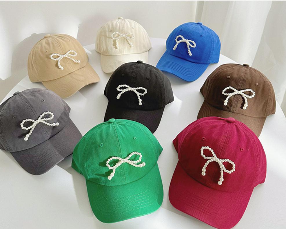 PEARL BOW BASEBALL CAP